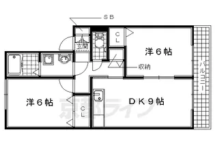 セジュールM【Ⅰ102号室】の間取り