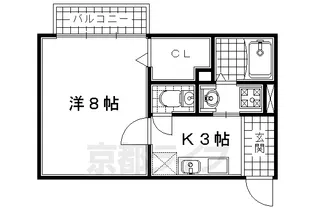 京都府宇治市伊勢田町井尻【アパート】の間取り