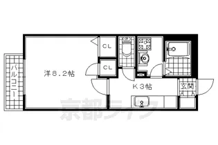 フローラル・アンリⅡ【2階】の間取り