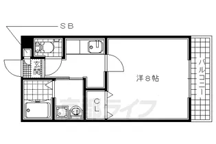 ゼフィルスコート【2階】の間取り