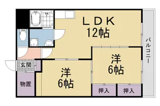 サンシティ槙島【307号室】の間取り