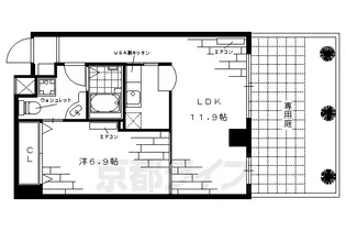 ルーミネス芦谷三番館【103号室】の間取り