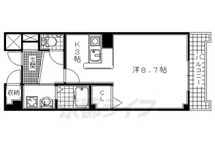 クラール TY【103号室】の間取り