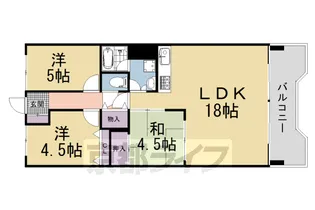 グランドマーレ久津川【1階】の間取り
