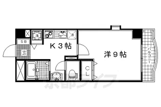 オーブ宇治【307号室】の間取り