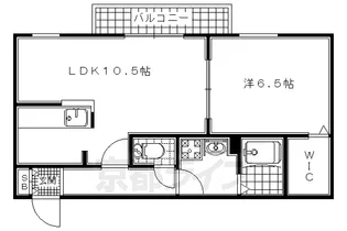 シャーメゾン弥生【103号室】の間取り