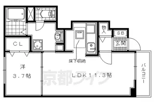 アイリス【1階】の間取り