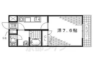 1Kの間取り画像