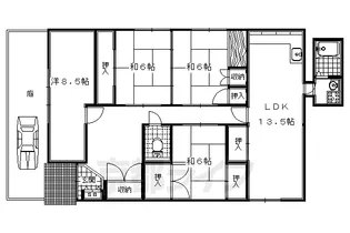 ソーム中山【A-01号室】の間取り