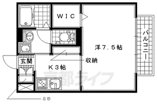 モナリエ砂田【207号室】の間取り