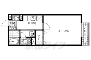 シャンティー1号館【203号室】の間取り