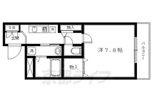 メゾン御生【101号室】の間取り