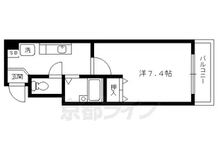アーバン北村聖護院【305号室】の間取り