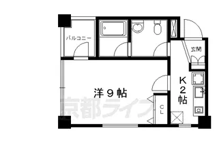 GARE宝ヶ池【302号室】の間取り
