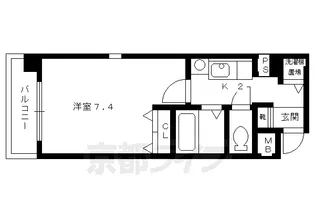 APEX京都御所北Ⅰ【3階】の間取り