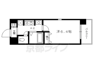 APEX京都御所北Ⅰ【303号室】の間取り