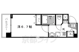1Kの間取り画像