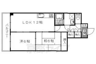 ノースウェーブ北山【4階】の間取り