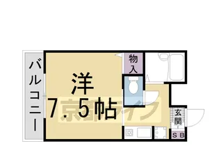 マンション三坊庵【205号室】の間取り