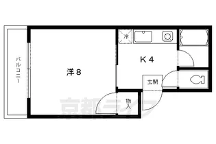ベルエキップⅠ・Ⅱ【Ⅱ-201号室】の間取り