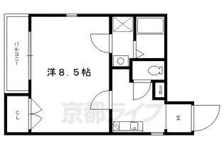 グランコスモ御所東【2階】の間取り