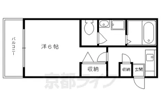 北山グランブルーハイツ【2階】の間取り