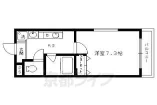 京都府京都市上京区裏築地町【マンション】の間取り