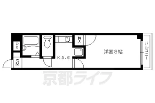 京都府京都市上京区春帯町【マンション】の間取り