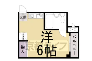 コーポグランブルー【4E号室】の間取り