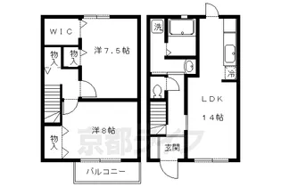 エスポワールひえい【103号室】の間取り