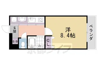 元土御門【207号室】の間取り