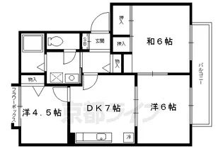 グリーンヒル【205号室】の間取り