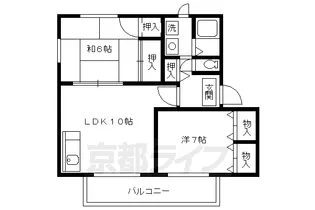 ハイツツインズ【202号室】の間取り