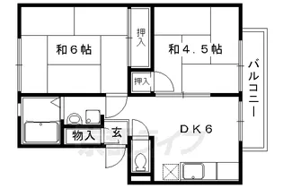 R アーバン【1-A号室】の間取り