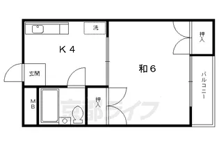 アーバンハイツ上長者町通【205号室】の間取り