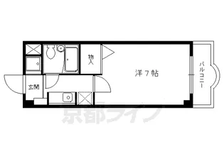 リバーロードタカノ【305号室】の間取り