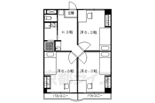 リバーロードタカノ【218号室】の間取り