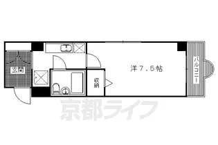 リバーロードタカノ【203号室】の間取り