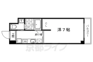 リバーロードタカノ【1階】の間取り