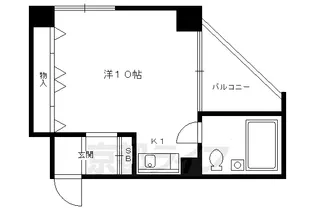 レジデンス浅野【205号室】の間取り