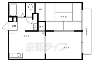 シェモア鷺森【101号室】の間取り