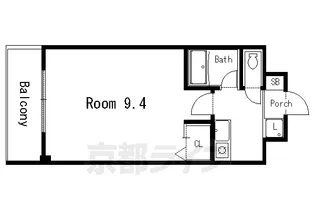 京都府京都市上京区元北小路町【マンション】の間取り