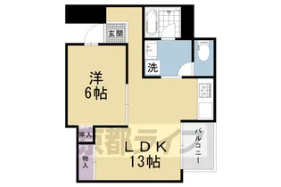 リアライズ衣笠【407号室】の間取り