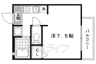 アベニュー室町【101号室】の間取り