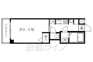 京都府京都市上京区一色町【マンション】の間取り
