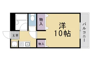 1Kの間取り画像