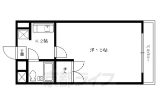 京都府京都市北区紫野西藤ノ森町【マンション】の間取り
