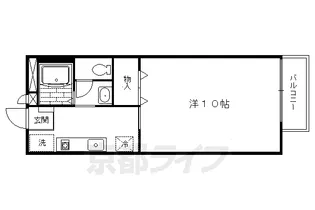ポエム一番館【205号室】の間取り