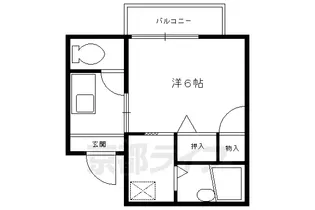 南茶ノ木コーポ【207号室】の間取り