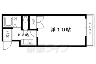 コーポ華【103号室】の間取り